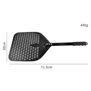 Herramienta para hornear de nuevo estilo, pala de <span class=keywords><strong>Pizza</strong></span> desmontable de 12 pulgadas y 14 pulgadas, punzonado de aluminio, tablero de transferencia de pastel de cáscara de <span class=keywords><strong>Pizza</strong></span> - Product Image 2