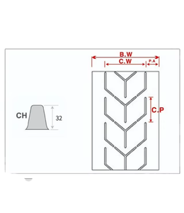Pemasok unggulan Cina C25 Chevron karet sabuk konveyor dengan cleat - Product Image 1