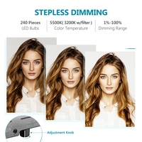 Kit d'éclairage annulaire LED Neewer 18 pouces, lumière annulaire pour la photographie, idéal pour YouTube, le maquillage, le studio photo
