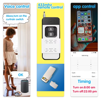 Interrupteur intelligent Tuya WiFi RF 433Mhz, interrupteur motorisé AC 110V 220V 230V 10A 2CH, compatible Alexa Google Home, pour lampe, porte de garage