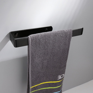 Sanga Black Self Adhesive Bathroom Towel <b>Rack</b> Stainless Steel 304 Wall Mounted Toilet <b>Roll</b> Holders - Product Image 5