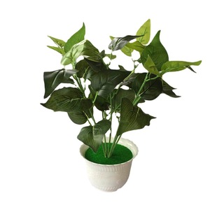 Plante artificielle en pot de lierre vert 35 cm de hauteur, décoration de bureau, utilisation intérieure et extérieure - Product Image 4