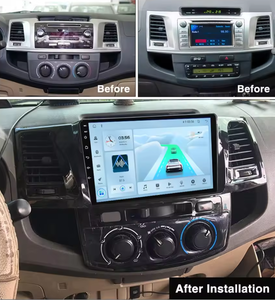 Radio de Coche Android de 2 DIN y 10.1 Pulgadas con GPS Integrado, Función CarPlay, DSP, Estéreo Multimedia para Fortuner <span class=keywords><strong>Hilux</strong></span> 2005-2014 - Product Image 3