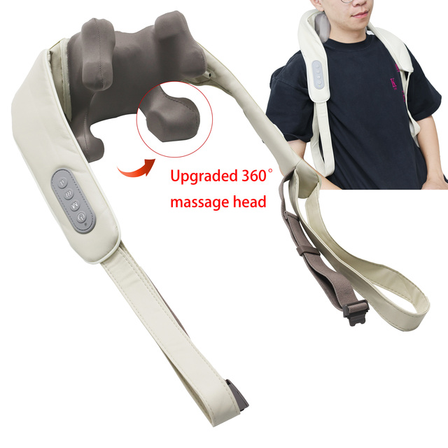 Cordless China Small Stretcher Electric Comfortable Rechargeable Neck Shoulder Massager of Neck with Soothing Heat Pain Relief