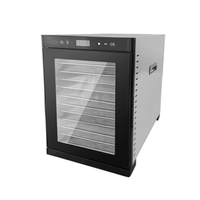 Heavybao Roestvrijstalen 14-Tray Voedseldroger Machine Elektrische Dehydrator Voor Kruidenvlees Rundvlees Fruit Groenten Voor Huishoudelijk Gebruik
