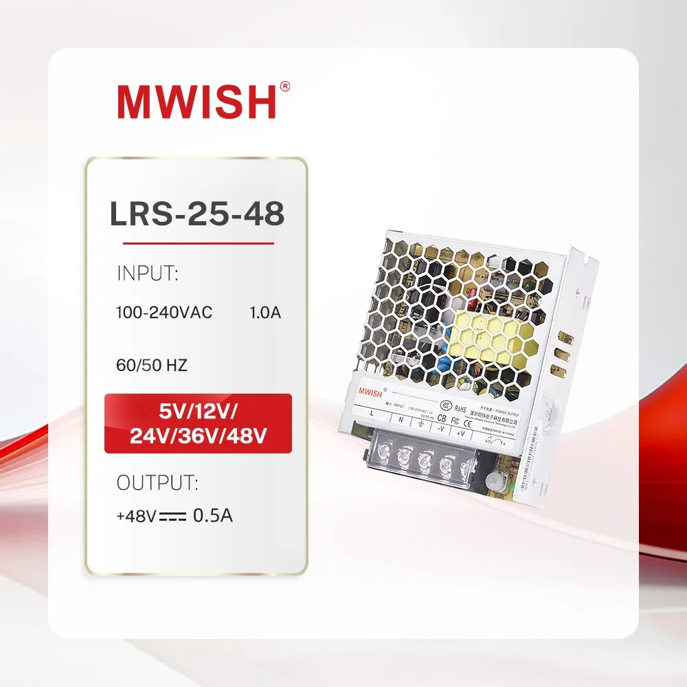 MWISH LRS-35-5 блок питания 5 В 7А 35 Вт светодиодный драйвер