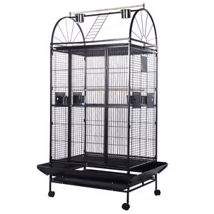 Fil de fer galvanisé personnalisé pliant Pigeon perroquet oiseaux <span class=keywords><strong>cage</strong></span> d'élevage nouvelle grande taille Portable canari <span class=keywords><strong>cage</strong></span> à oiseaux usine - Product Image 2