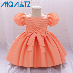 MQATZ Vestito da Principessa per Bambina all'Ingrosso in Raso a Maniche Corte per Feste di Compleanno L2229XZ - Product Image 2