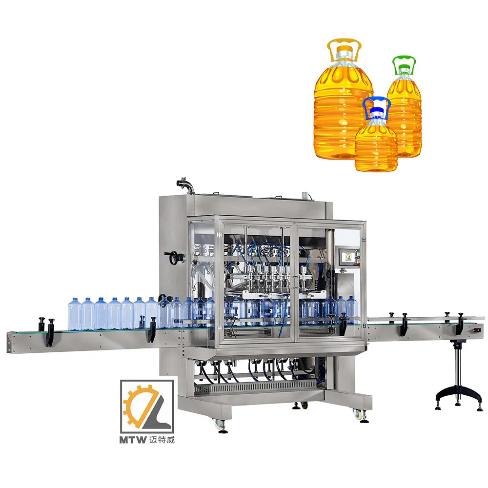 MTW pet cam şişe fıstık yağı dolum otomatik yağ paketleme makinesi