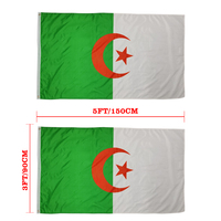 2026 Weltfußball-Events Merchandise 3x5 ft Algerische Fußballfans Anfeuernde 90x150 Algerien Flagge