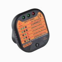 Earthing Socket Tester for EU UK US Electrical Outlets 230V 30mA Socket Tester Check Safety Instrument for Home Use