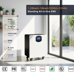 Station d'alimentation portable 10,24 kWh 51,2 V 200 Ah avec batterie lithium-ion et onduleur hybride 10 kW <span class=keywords><strong>pour</strong></span> système de stockage d'énergie <span class=keywords><strong>solaire</strong></span> - Product Image 2