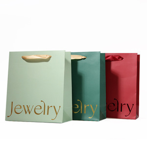 Boîte d'emballage pour bijoux rectangulaire 16x18x7cm en carton, sac cadeau avec impression de logo pour le rangement des bijoux - Product Image 5