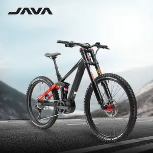 Bicicleta de montaña eléctrica Java Scalata, doble hombro, suspensión completa, rueda de 29 pulgadas, bicicleta de suspensión de carbono de 12 velocidades