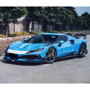 296 Aggressive Full Visible Carbon Fiber <b>Side</b> Skirt For Ferrari 296 2021-2025 - Product Image 3