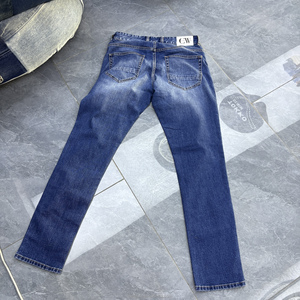 Jeans Droit Bleu Homme Brodé Technics Collection Hiver à Bas <span class=keywords><strong>Prix</strong></span> Style <span class=keywords><strong>Singe</strong></span> Lavé Supérieur au Fer Électrique - Product Image 5