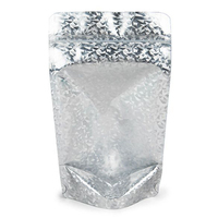 Sachets Doypack Personnalisés à Impression Frontale Transparente en Aluminium avec Fermeture Zip Refermable, en Mylar de Qualité Alimentaire pour Emballage d'Aliments pour Animaux de Compagnie