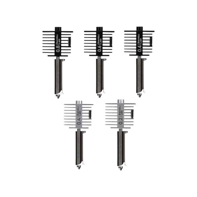Bamboo A1 Hotend Kit  Original  Hotend Assembly with 0.2/0.4/0.6/0.8mm Hardened Steel Nozzle for A1 & A1 Mini 3D Printer Part