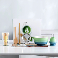 8 ensembles de thé matcha personnalisés avec logo, style classique, fouet en bambou tendance, outils en céramique, coffret cadeau