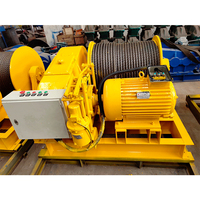 Treuil électrique à câble en acier HNHT 12 tonnes, série JM, pour la construction, 450V triphasé, palan robuste