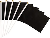 Vente en gros de nouveaux mini-drapeaux solides vierges à tenir à la main pour les défilés sportifs, les fêtes et les décorations de festivals