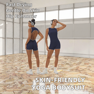 Combinaison de yoga sans dos de haute qualité, douce pour la peau, sans manches, séchage rapide, respirante, écologique, extensible dans quatre directions, légère - Product Image 2