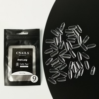 Offre Spéciale 500 pièces French Tip Press On Nails Design classique pointes d'ongles en acrylique OEM ODM pointes d'ongles transparentes pour acrylique