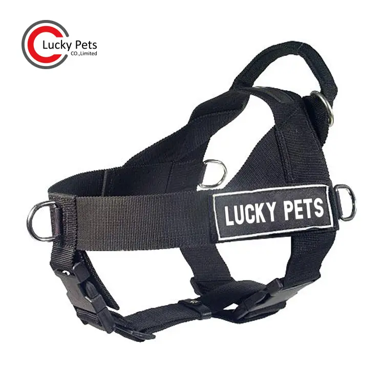 Customizable best seller pet products accessories custom no pull halter guide service dog harness with handle