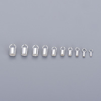 Capuchon en argent Sterling 925 pour la fabrication de bijoux, 5 pièces de bonne qualité, en cuir, matériel pour le bricolage