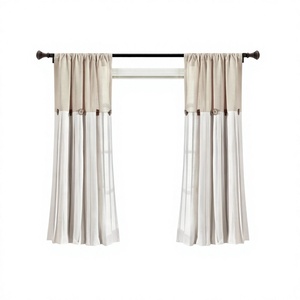 2024 Premium Custom Full <b>Light</b> Shading <b>Rope</b> Grommet Curtains Soft Fabric Hotel & Office Use Bedroom Blackout Drapes - Product Image 1