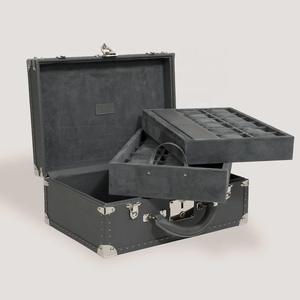 Tùy chỉnh Hoàng Gia Hoàng Gia Vali cổ điển sợi nhỏ da đồng hồ bằng gỗ trường hợp cho nam giới - Product Image 6