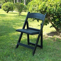 Chaises et tables pliantes avec coussin doux, design minimaliste, mobilier de jardin, terrasse, pelouse, mariage, banquet, portable