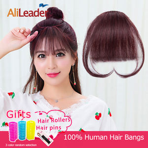 AliLeader-<span class=keywords><strong>frange</strong></span> droite avec Clip, cheveux naturels, <span class=keywords><strong>frange</strong></span> avant soignée, <span class=keywords><strong>Extension</strong></span> de cheveux pur - Product Image 2