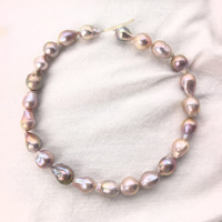 Edison Teardrop Baroque Freshwater Pearl Strand, Natural Genuine Drop Shaped Irregular Pearls, Original Natural Pearl Beads