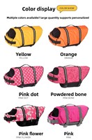 Maillot de bain gilet de sauvetage en polyester pour animaux de compagnie, best-seller transfrontalier – Vêtement aquatique de loisirs estival pour chiens de petite/moyenne taille (Bouledogues français)
