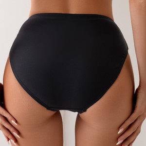 Braguitas de Baño Sexys de Color Sólido para Mujer, Cintura Alta, Tallas SMLXL, Poliéster - Product Image 2