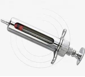 Animal stainless steel syringe metal vaccine injection syringe veterinary equipment 50ml