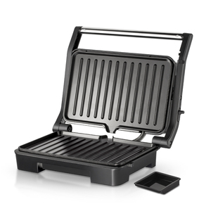 Machine à steak AKANE 1000W avec revêtement antiadhésif, chauffage double face, ouverture à 180 degrés, conception de chaleur uniforme - Product Image 2