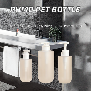 Botella pulverizadora de plástico PET vacía al por mayor para champú, acondicionador, gel de ducha, jabón de manos, loción cosmética, MOQ bajo - Product Image 2