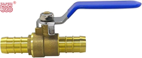 Robinet à bille manuel en laiton WLW, haute température, filetage NPT, raccord rapide 16mm/19mm, pour tuyau PEX de camion, eau/gaz, 650 psi