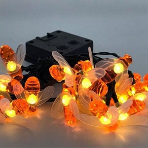 <span class=keywords><strong>Guirlande</strong></span> <span class=keywords><strong>solaire</strong></span> LED, étanche, en forme d'abeille, féerique, luminaire décoratif d'extérieur, idéal pour les vacances, une cour ou la décoration d'une maison - Product Image 4