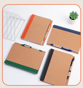 Tùy chỉnh Kraft cuộn dây giấy máy tính xách tay A5 A4 tiện dụng văn phòng kinh doanh di động sao chép máy tính xách tay cho sinh viên viết công cụ sáng tạo - Product Image 6