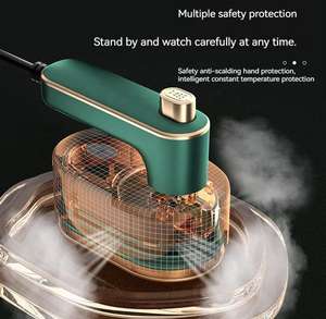 Plancha de vapor profesional mini portátil para el hogar, máquina de planchar mini portátil, vaporizador de ropa para viajes familiares - Product Image 4