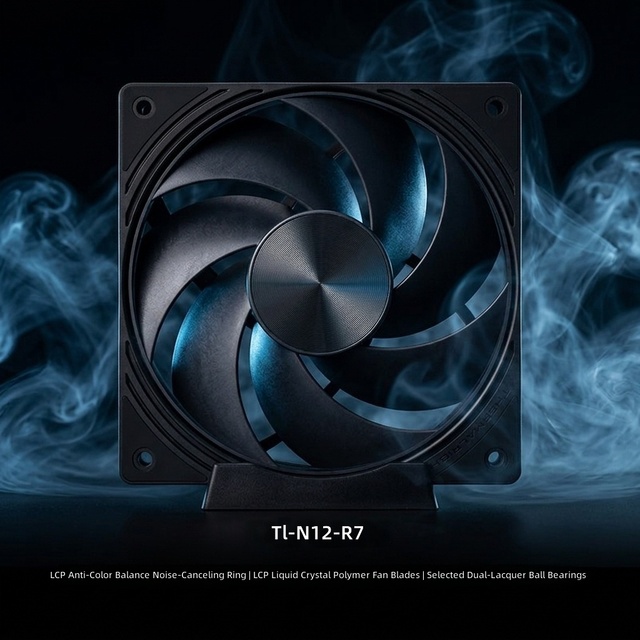 Thermalright TL-N12-R7 12cm High-Performance Computer Case Fan with 78.73CFM Plastic Heatsink for computer case