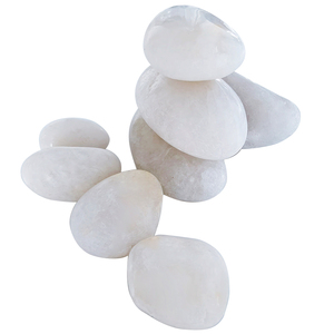 Milieuvriendelijk Natuursteen Wit Gepolijste Kasseien & Kiezels Voor Duurzame Landschapsarchitectuur & Park Groene Projecten - Product Image 2