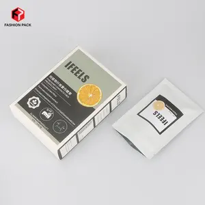 Custom Print Folding Carton Box Coffee Cosmetic Food Coffee Tea Packaging Bags Sachet Carton Box