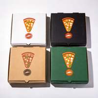 Boîte à pizza personnalisée robuste, boîte à emporter imprimée sur mesure, carton E-flute pour garnitures abondantes, boîte à pizza haute qualité personnalisée