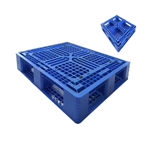 Palettes en plastique à trois roulettes, non réversibles, à simple face, à 4 entrées, renforcées avec 8 cœurs en acier - Product Image 2