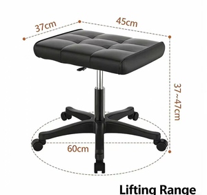 Reposapiés ajustable, altura regulable, reposapiés para sofá, para oficina en casa, reposapiés, taburete, herramienta para la siesta - Product Image 4