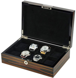 Elegant Solid Wooden Men's Electronic Watch Band Collect Jewelry Safe Packaging Watch Box